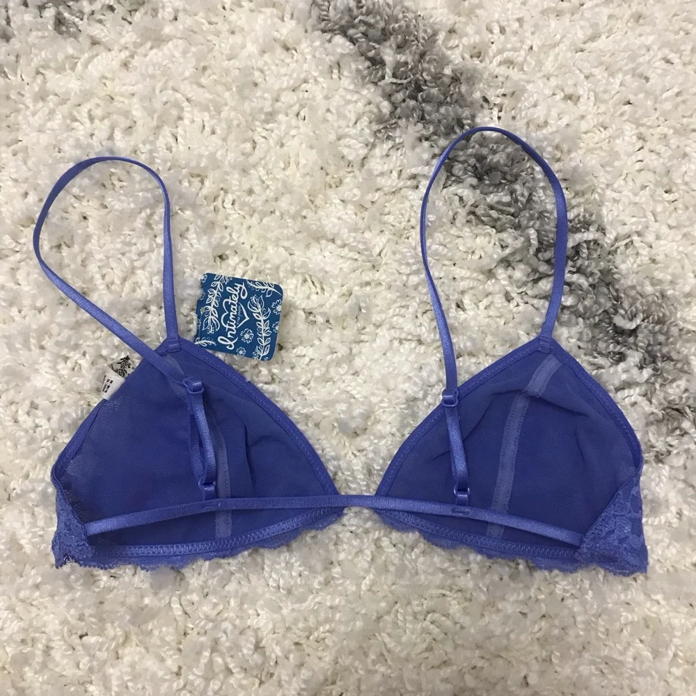 Free People bralette lace rare Ballad Blue bra